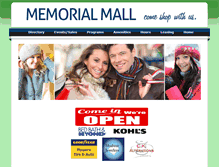 Tablet Screenshot of memorialmall.com